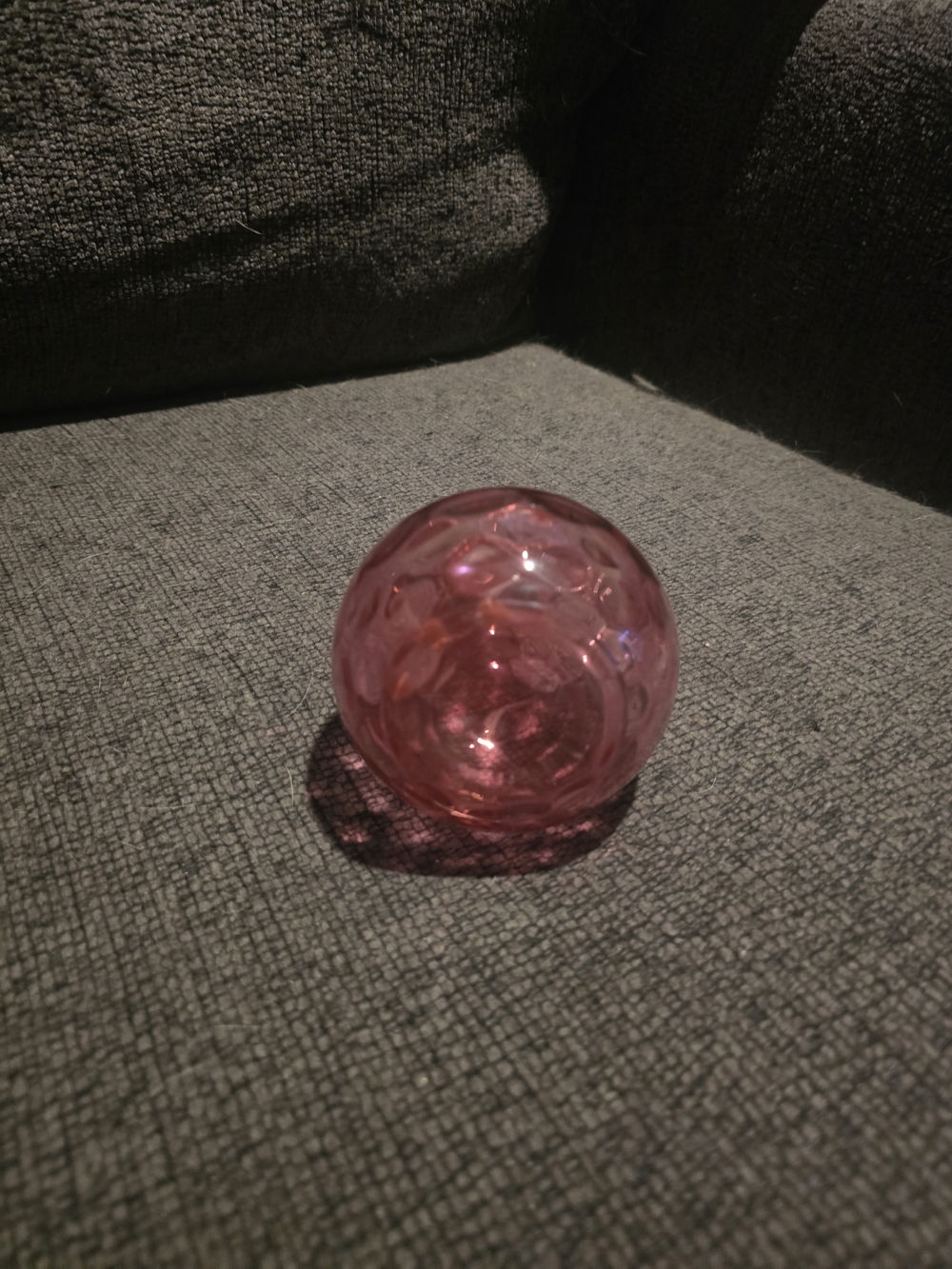 Fenton | Cranberry Coin Dot Glass Cruet - Picture 4 of 4